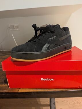 Reebok Retro Mega Black Suede Size 11 Men BRAND NEW WITH BOX